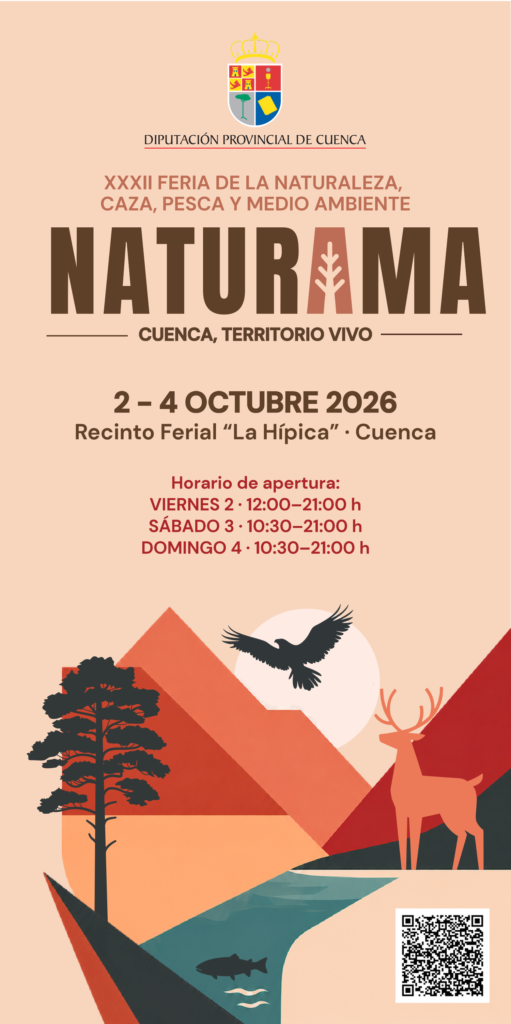 Cartel de Naturama 2026, XXXII Feria de la Naturaleza, Caza, Pesca y Medio Ambiente