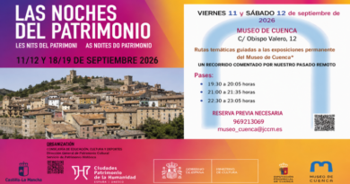 Cartel de Las Noches del Patrimonio 2026 en el Museo de Cuenca