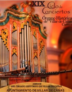 Cartel del XIX Ciclo de Conciertos del Órgano Histórico de Villar de Cañas