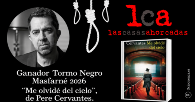 Pere Cervantes gana el premio Tormo Negro Masfarné de Las Casas Ahorcadas con «Me olvidé del cielo»