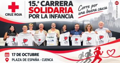 Cruz Roja celebra el 17 de octubre la 15ª Carrera Solidaria por la Infancia en la Plaza de España de Cuenca