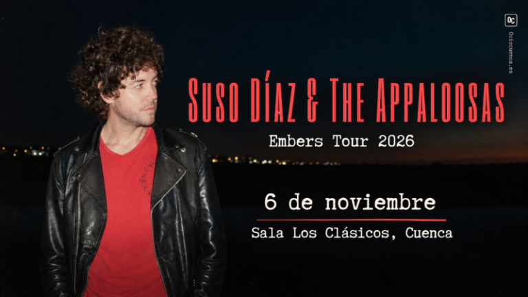 Suso Díaz & The Appaloosas presentan su «Embers Tour 2026» en Los Clásicos de Cuenca el 6 de noviembre