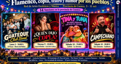 Flamenco, copla, teatro y humor: la Red de Artes Escénicas llena los pueblos de Cuenca del 5 al 11 de octubre Flamenco, copla, teatro y humor: la Red de Artes Escénicas llena los pueblos de Cuenca del 5 al 11 de octubre