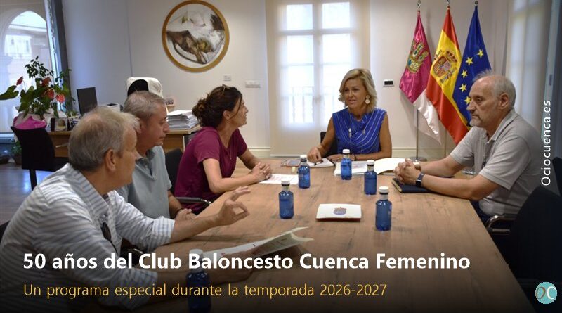 Reunión de la delegada de la Junta en Cuenca con representantes del Club Baloncesto Cuenca Femenino