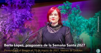 Berta López, pregonera de la Semana Santa de Cuenca de 2027