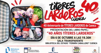 Títeres Larderos presenta el libro de sus 40 años en la Biblioteca Fermín Caballero el 6 de octubre