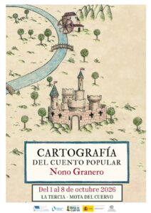 Cartel de la exposición Cartografía del Cuento Popular en Mota del Cuervo
