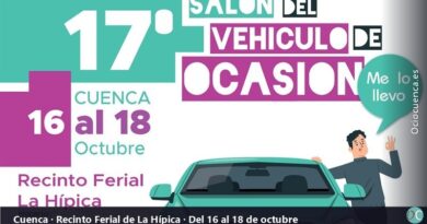 XVII Salón del Vehículo de Ocasión de Cuenca, del 16 al 18 de octubre de 2026 en el recinto ferial de La Hípica