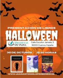Cartel de la presentación de libros de Juan Antonio López Benedí