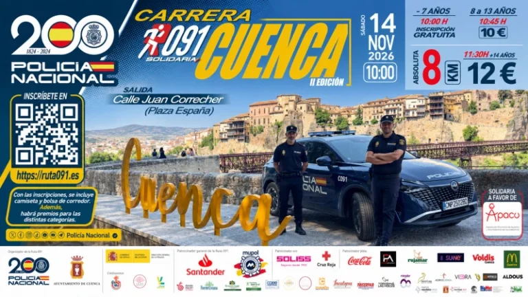 La Ruta 091 de la Policía Nacional vuelve a Cuenca el 14 de noviembre a beneficio de APACU