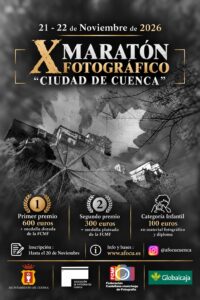 Cartel del X Maratón Fotográfico Ciudad de Cuenca, 21 y 22 de noviembre de 2026