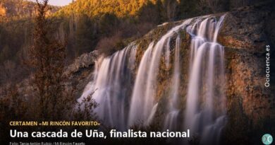 Cascada en Uña (Cuenca), fotografía de Tania Antón Rubio finalista del certamen Mi Rincón Favorito