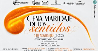 Cena Maridaje de los Sentidos: el Parador de Cuenca acoge el 5 de noviembre una velada con producto conquense junto a Parkinson Cuenca