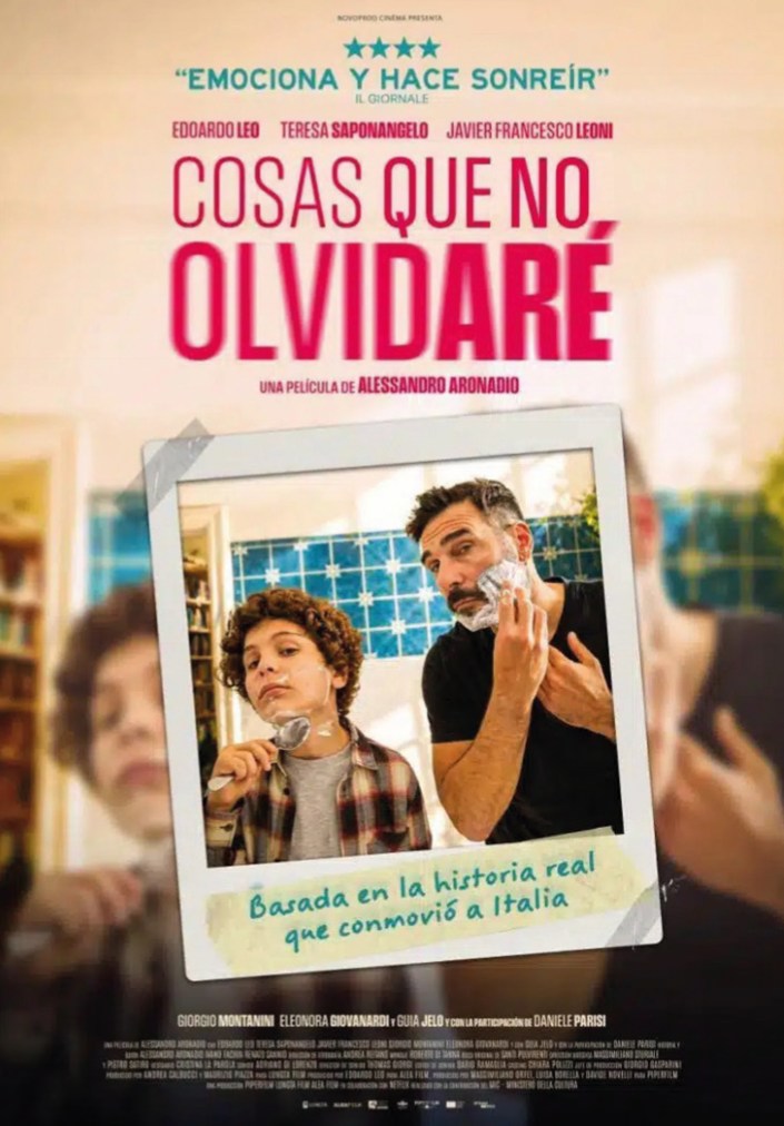 Cartel de «Cosas que no olvidaré», de Alessandro Aronadio, en el Cineclub Chaplin de Cuenca