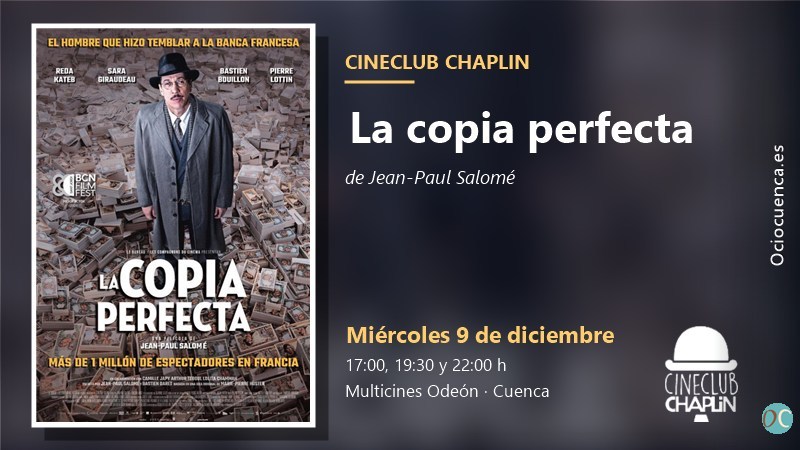 Cineclub Chaplin de Cuenca: «La copia perfecta», de Jean-Paul Salomé, miércoles 9 de diciembre