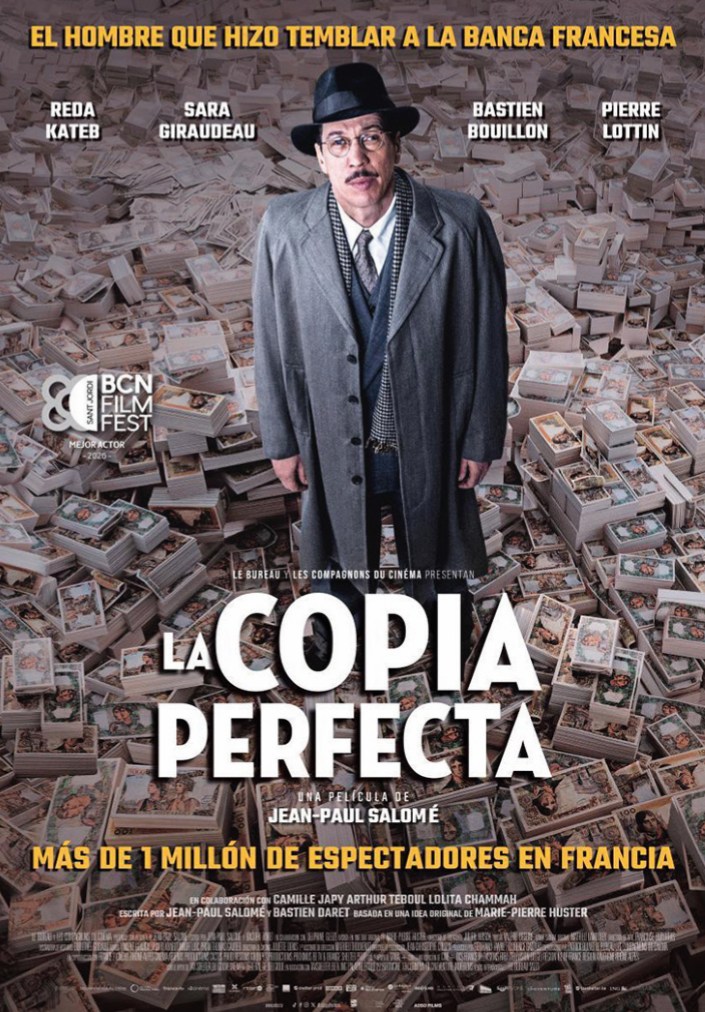 Cartel de «La copia perfecta», de Jean-Paul Salomé, en el Cineclub Chaplin de Cuenca