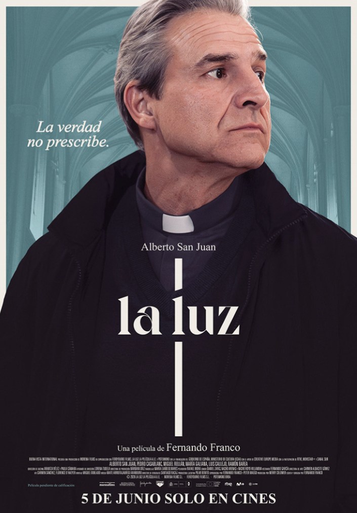 Cartel de «La luz», de Fernando Franco, en el Cineclub Chaplin de Cuenca