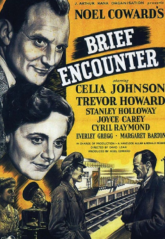 Cartel de «Breve encuentro», de David Lean, en el Cinefórum Chaplin de Cuenca