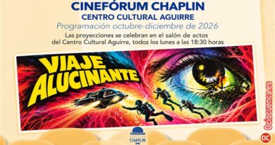 Cartel de «Viaje alucinante» en el Cinefórum Chaplin de Cuenca