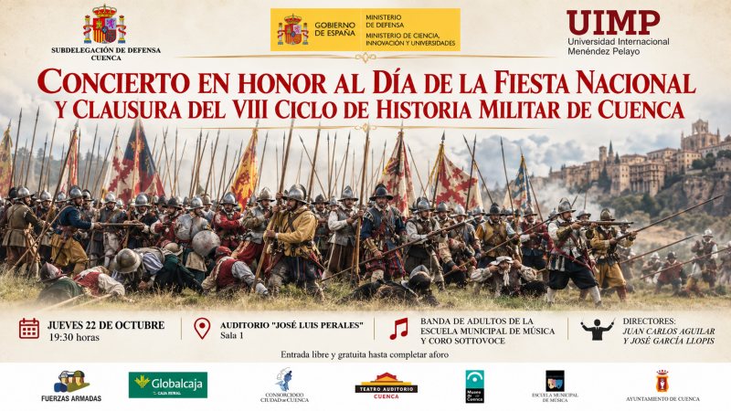 Concierto de clausura del VIII Ciclo de Historia Militar en el Auditorio de Cuenca
