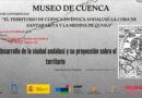 Cartel de la conferencia «El desarrollo de la ciudad andalusí y su proyección sobre el territorio» en el Museo de Cuenca