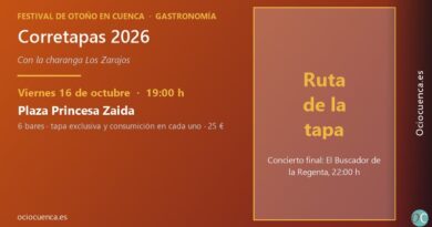 Corretapas 2026 del Festival de Otoño en Cuenca, viernes 16 de octubre