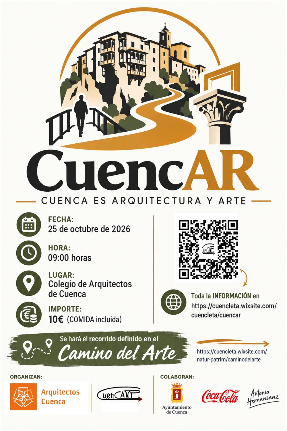 Cartel de CuencAR, Cuenca es ARquitectura y ARte, 25 de octubre de 2026