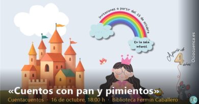 «Cuentos con pan y pimientos»: cuentacuentos con Aurora Maroto en la Biblioteca Fermín Caballero el 16 de octubre