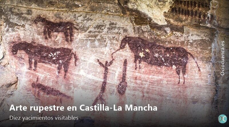 Pinturas rupestres del abrigo de Selva Pascuala, en Villar del Humo (Cuenca)