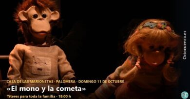 «El mono y la cometa», de Títeres Cacaramusa, el 11 de octubre en la Casa de las Marionetas de Palomera