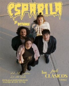 Cartel del concierto de Espabila en el Pub Los Clásicos de Cuenca
