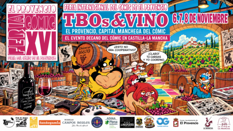 El Provencio presenta el cartel de su XVI Feria Internacional del Cómic, que se celebrará del 6 al 8 de noviembre
