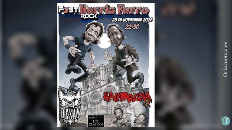 Hambruna y Desay protagonizan el Festinorris Forro Rock en el Pub Los Clásicos de Cuenca el 28 de noviembre