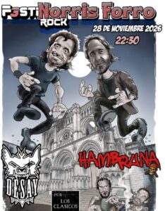Cartel del Festinorris Forro Rock con Hambruna y Desay