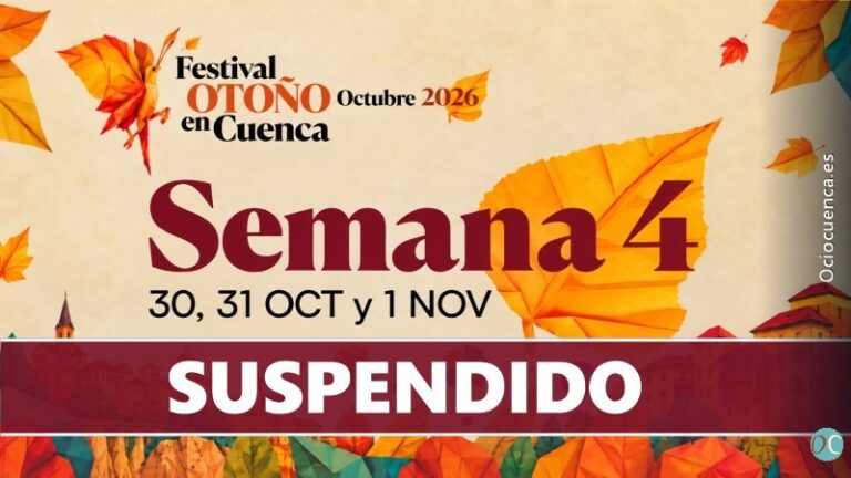 Suspendida la cuarta semana del Festival de Otoño de Cuenca, con la Feria de las Culturas, por el accidente ferroviario de Urda