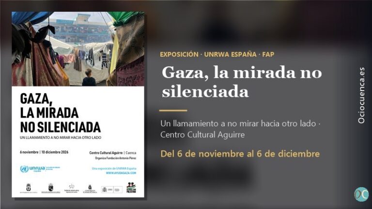 «Gaza, la mirada no silenciada»: la exposición fotográfica de UNRWA España llega al Centro Cultural Aguirre de Cuenca el 6 de noviembre