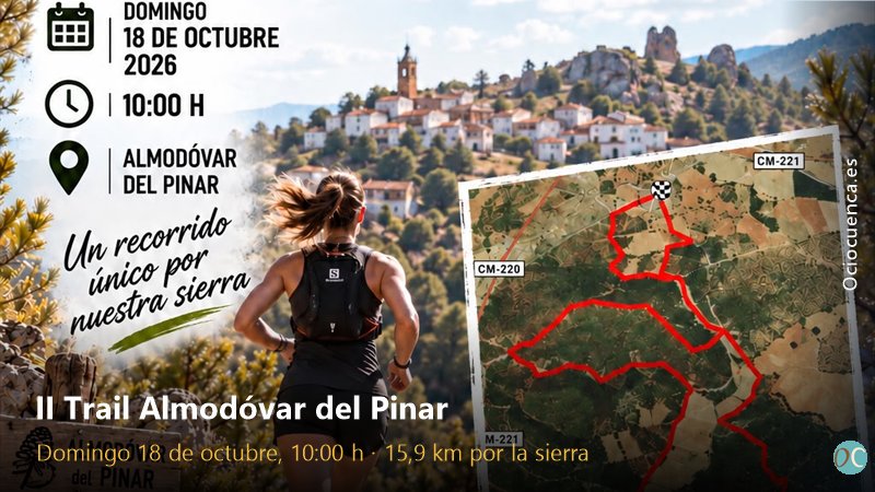 Cartel del II Trail Almodóvar del Pinar