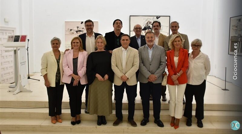 Inauguración de la exposición Manolo Millares, rebelde, en la Fundación Antonio Pérez de Cuenca