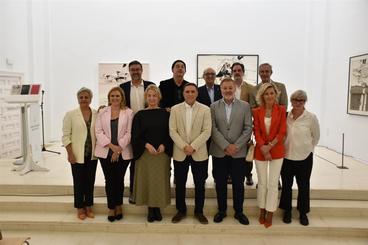 Inauguración de la exposición Manolo Millares, rebelde, en la Fundación Antonio Pérez de Cuenca