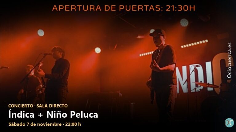 Índica vuelve a la Sala Directo, donde empezó todo, con Niño Peluca como invitados el 7 de noviembre