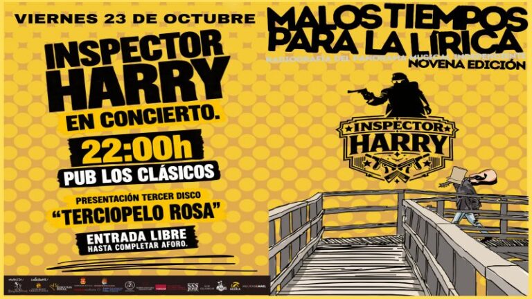 Inspector Harry presenta «Terciopelo Rosa» en el cierre de «Malos Tiempos para la Lírica»