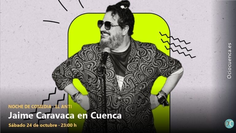 Jaime Caravaca trae su comedia «en riguroso directo» a El Anti de Cuenca el sábado 24 de octubre