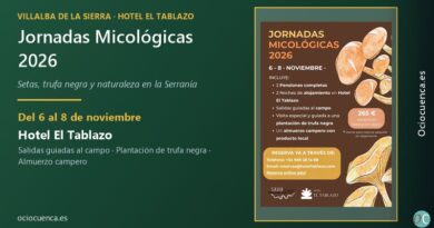 Jornadas Micológicas 2026 del Hotel El Tablazo en Villalba de la Sierra, del 6 al 8 de noviembre