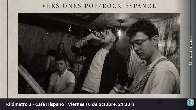 Kilómetro 3, concierto en acústico el viernes 16 de octubre en el Café Hispano de Cuenca