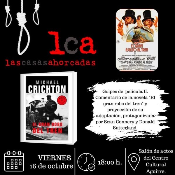 Cartel de Golpes de película II, de Las Casas Ahorcadas, en el Centro Cultural Aguirre