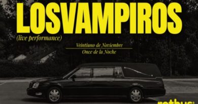 Cartel del concierto de Los Vampiros en la Sala Rothus de Cuenca el 21 de noviembre a las once de la noche