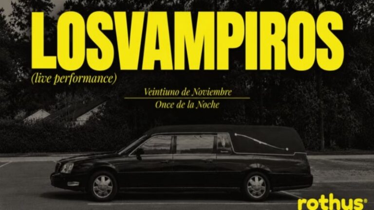 Los Vampiros despiertan para dar un concierto de rock and roll en la Sala Rothus el 21 de noviembre