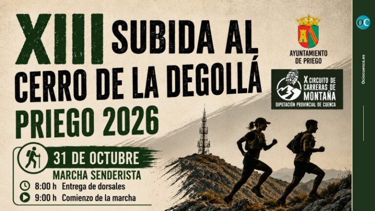 Priego corre la XIII Subida al Cerro de la Degollá el 1 de noviembre, con marcha senderista la víspera