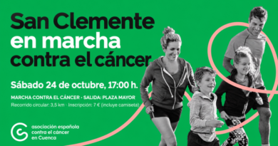 San Clemente camina contra el cáncer el sábado 24 de octubre con salida desde la Plaza Mayor