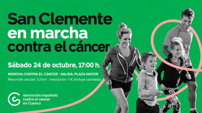 San Clemente camina contra el cáncer el sábado 24 de octubre con salida desde la Plaza Mayor